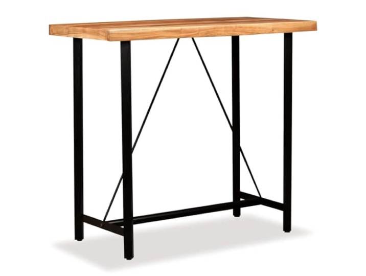 vidaXL Bartisch Massivholz Akazie 120x60x107 cm