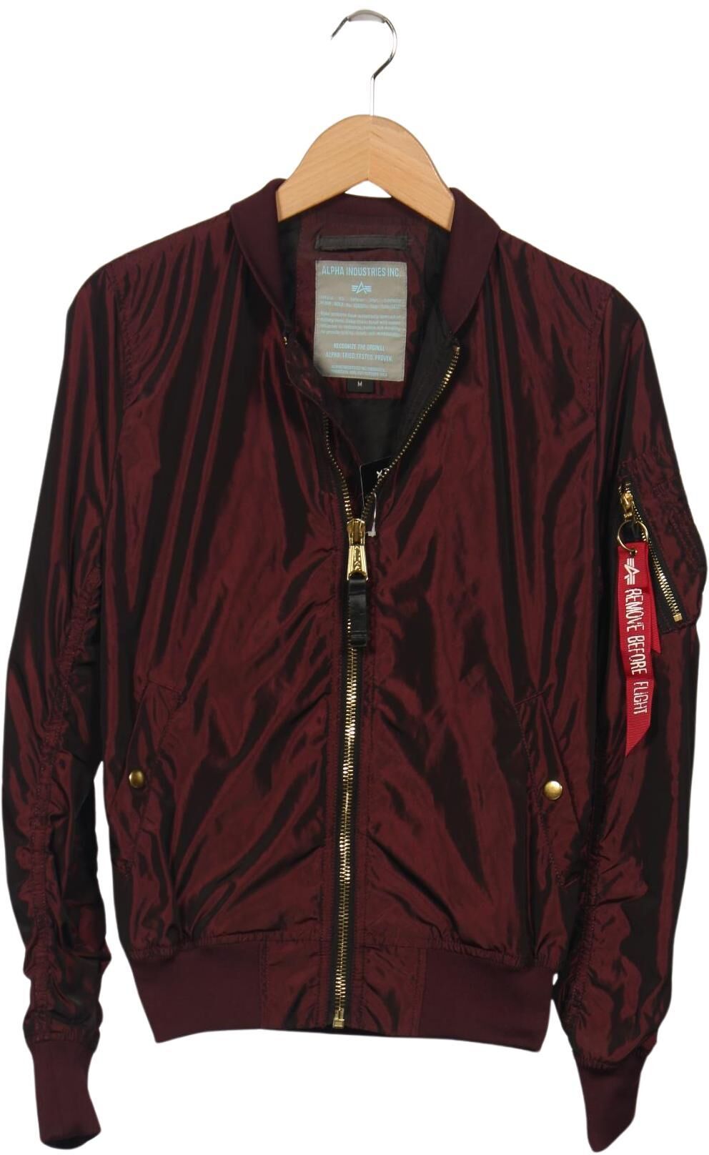 Alpha industries Damen Jacke, Bordeaux, Gr. M, Synthetik - Second Hand