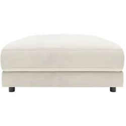 Jette Home Element Hocker in Feincord Modulsofa Sila ¦ weiß ¦ Maße (cm): B: 100 H: 43 T: 127.0