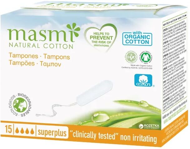 Masmi Natural Cotton Tampões Digital Super Plus