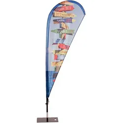 Showdown Displays Fahnenmast »Beachflag Glasfaser Wind/Tropfen L« - ohne Bezug