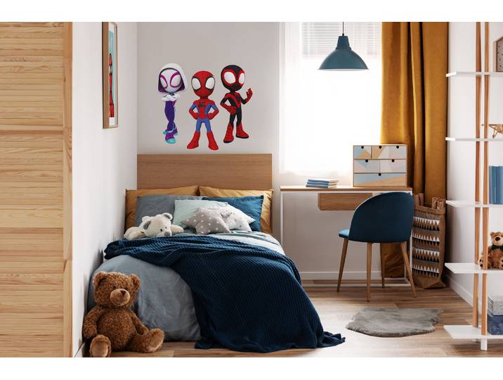 Wandtattoo KOMAR Spidey and His Amazing Friends Trio - Grösse 50 x 70 cm , bunt, Disney, Folie, Wandtattoos, Wandtattoo, selbstklebend, Wandsticker, Kinderzimmer