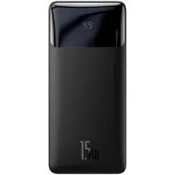 Baseus Bipow (10000 mAh, 15 W, 37 Wh), Powerbank, Schwarz