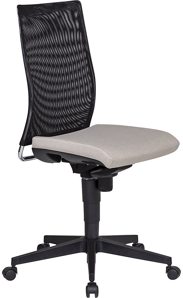 kaiserkraft Bürostuhl Hamilton, Synchronmechanik, beige, Netzrücken