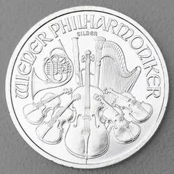 Silbermünze 1oz "Wiener Philharmoniker" verschiedene Jahrgänge diff. (Österreich)