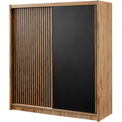 SCHWEBETÜRENSCHRANK DRAVEN 203/215/60,5 cm 2-türig Eiche Wotan
