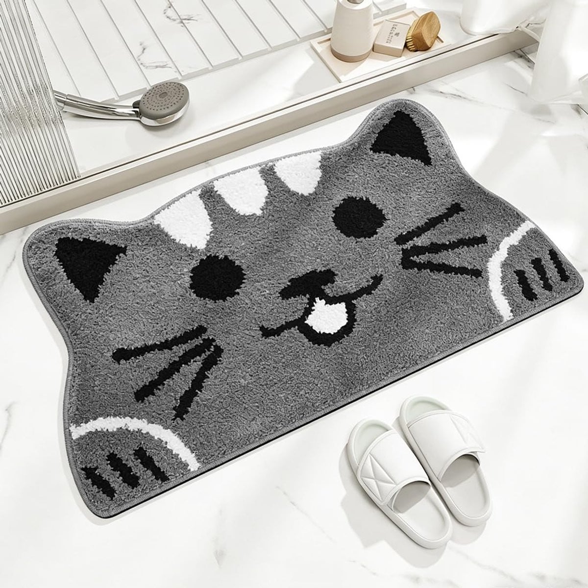 Omgoods Schattige Katten Badmat en Deurmat, Antislip en Wasbaar
