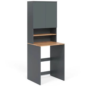 Vicco Waschmaschinenschrank Viktor,anthrazit / goldkraft eiche, mit 4 Fächern & 2 Türen, aus Holz, (B/H/T) 68 x 188,6 x 60 cm