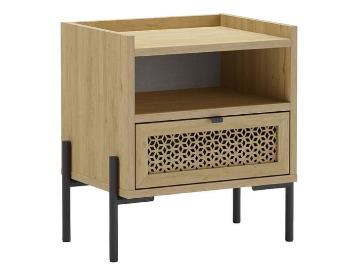 Nachttisch MARCKERIC INCA 1 Schublade 45x35x52cm eiche melamin