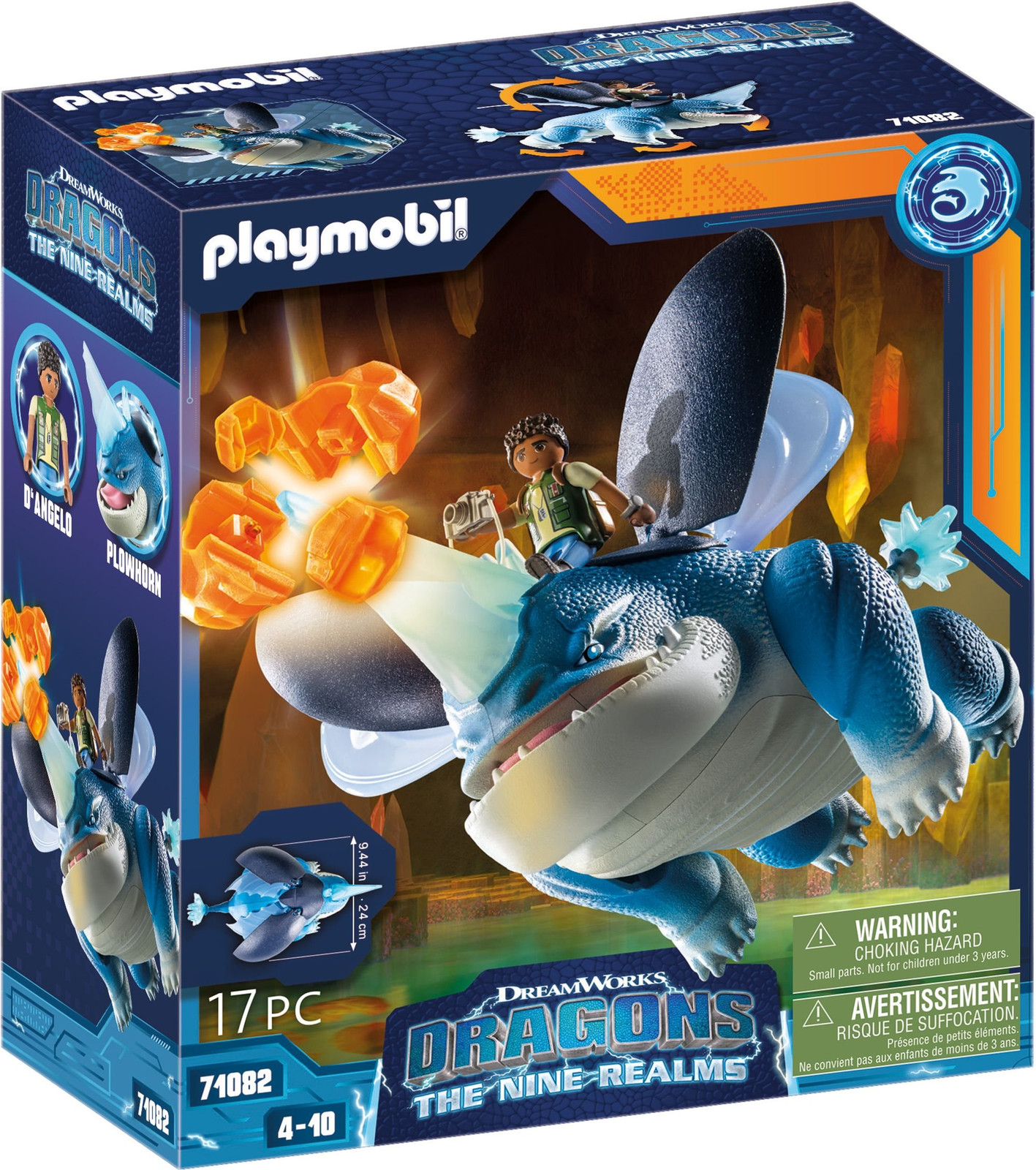 Playmobil Draken De Negen Rijken Plowhorn & D'Angelo 71082