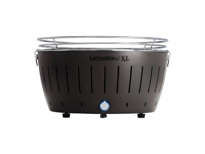 LotusGrill Holzkohlegrill LotusGrill XL Anthrazitgrau G435 raucharmer Holzkohlegrill/Tischgrill