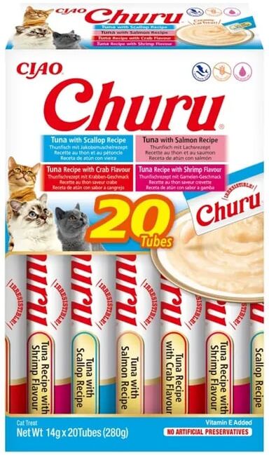 Churu Cat Variedades De Atún Con Marisco 20 Unds 14g