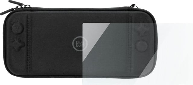 BlueBuilt Nintendo Switch Screenprotector van Glas en Nintendo Switch hoesje
