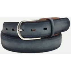 3,5cm breiter Veloursgürtel Blau 110