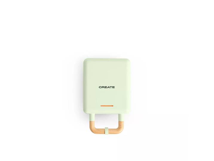 CREATE - STONE 2 IN 1 COMPACT - Sandwich- und Waffeleisen mit austauschbaren Tellern pastelgrün