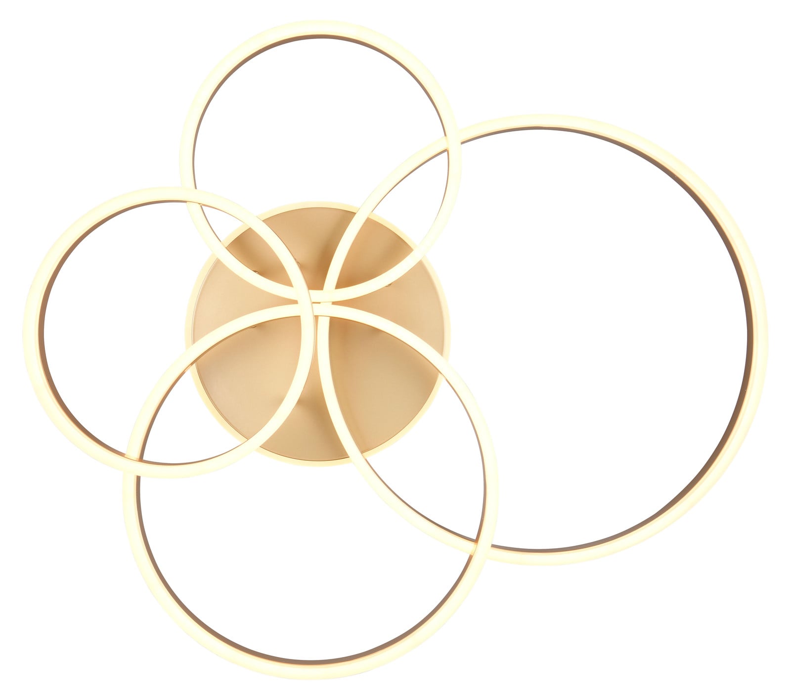 Trio Plafondlamp Drake Modern Goud/Messing
