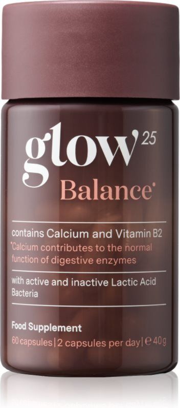 Glow25 Balance capsules pour favoriser la digestion 60 cps