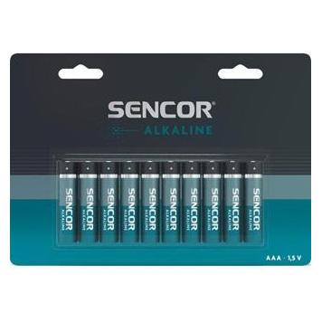 Sencor Einmal alkalisch Batterie AAA, 10-pack (10 Stk., AAA) (SBA LR03 10BP AAA Al)