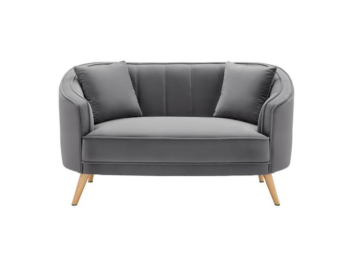 Sofa Hope Grau Samt