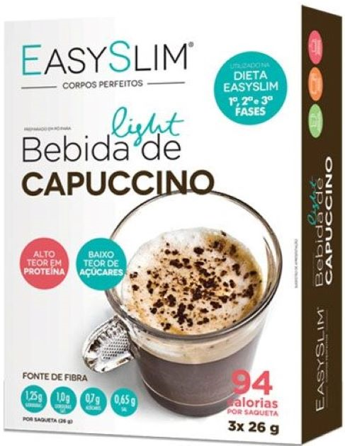 EasySlim Bebida de Cappucino 3 saquetas