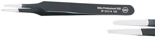 Wiha 32329 Präzisionspinzette 2a Flach-rund 120 mm
