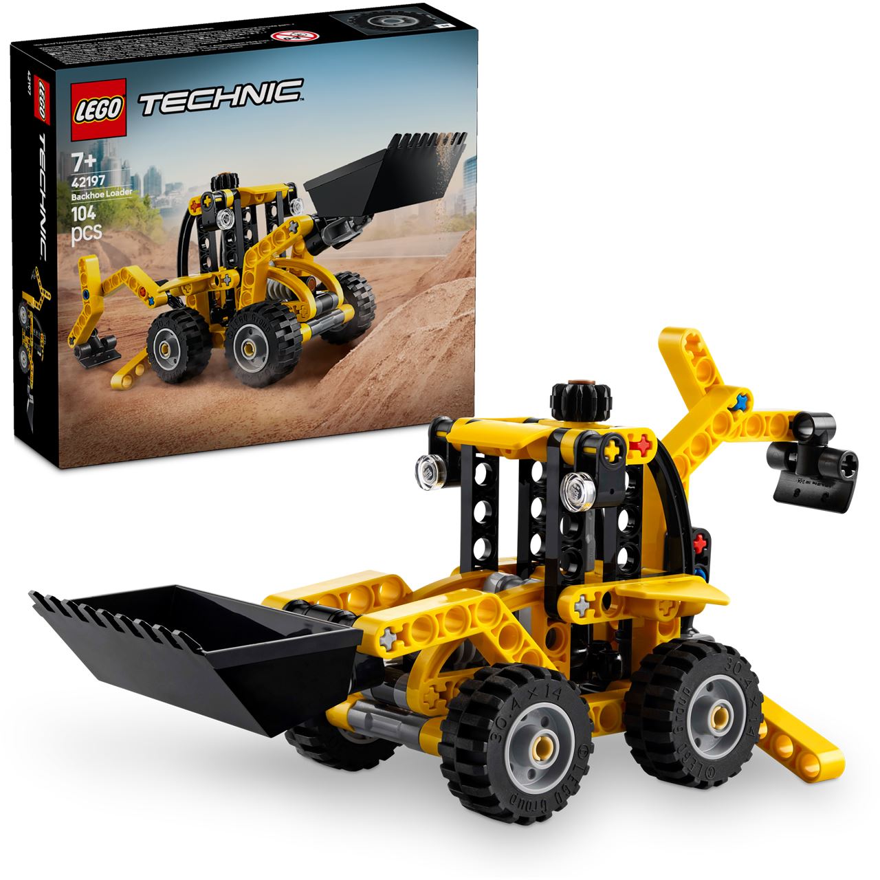 LEGO Technic 42197 Baggerlader, Bauspielzeug, Fahrzeug für Kinder