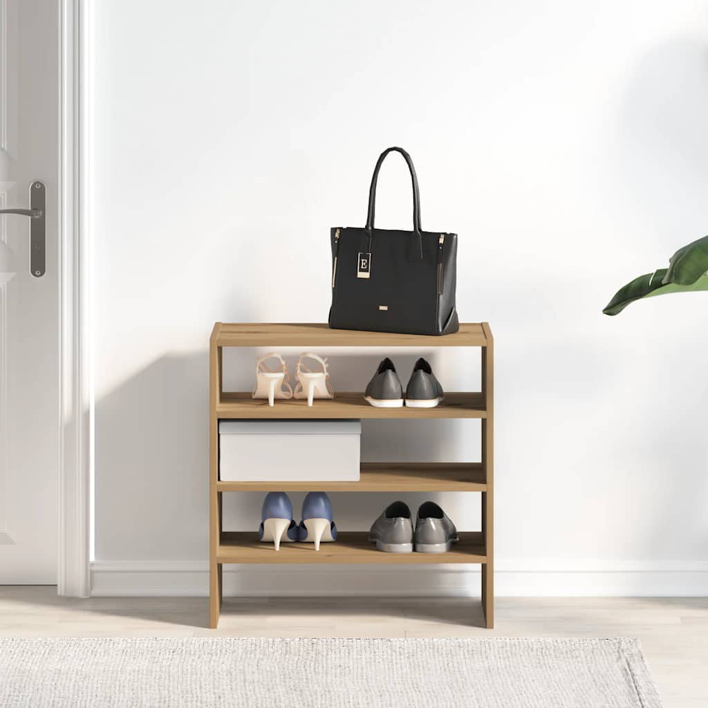 Latitude Run 6 Pair Shoe Rack Artisan Oak 6