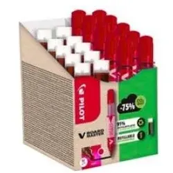 Pilot, Marker, Whiteboard-Marker V BOARD MASTER, BONUS PACK, grün Rundspitze, Spitze aus Acrylfaser, sichtbarer Tin (1x)