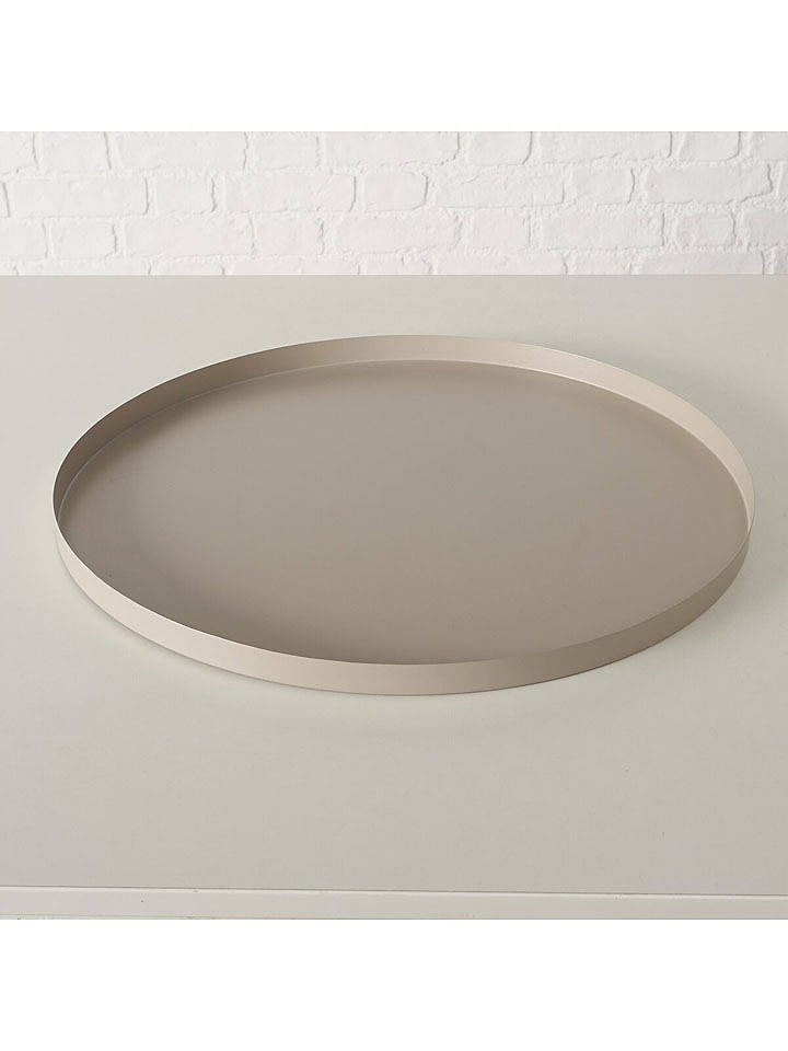 Boltze Tablett "Rondella" in Beige - Ø 40 cm - onesize