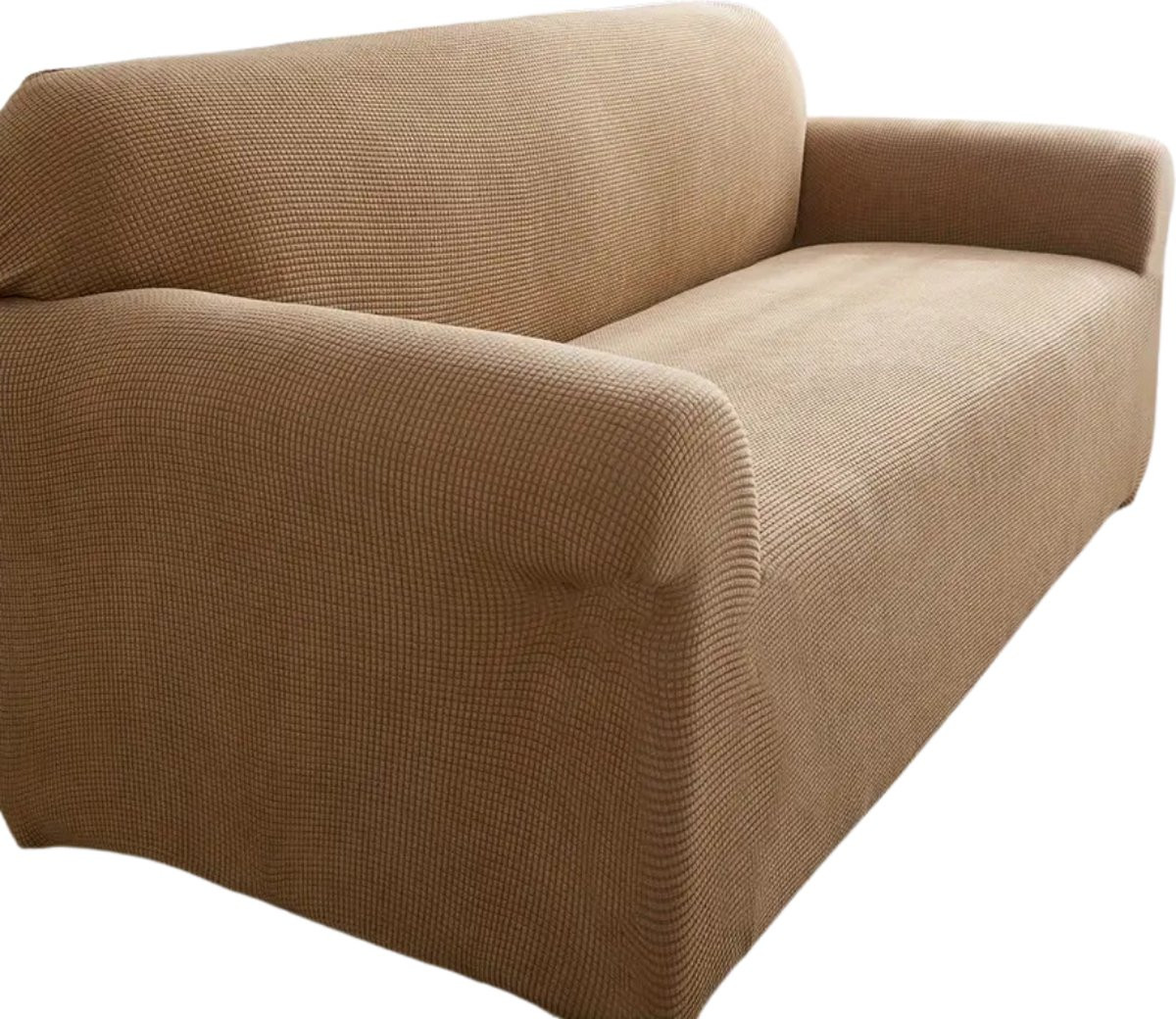 Bovista Bankhoes Stretch Sofa Cover - Khaki - Enkel