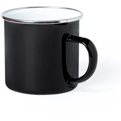 2x Metallbecher 380 ml Schwarz