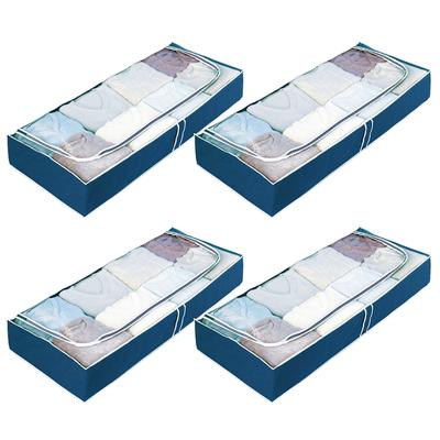 WENKO Unterbettkommode Air, 4er Set, zur platzsparenden Aufbewahrung von Saisontextilien