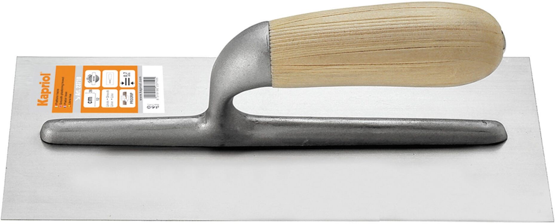 Kapriol FRATTONE 12x28 cm  LISCIO SPATOLA IN ACCIAIO MANICO LEGNO ANTISCIVOLO