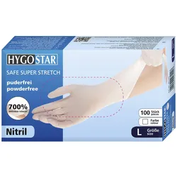 HYGOSTAR Einmalhandschuhe SAFE SUPER STRETCH L weiß