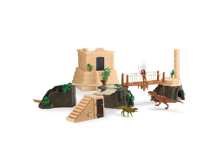 Schleich® Spielfigur schleich Dinosaurs Dino Tempel-Eroberung Mega-Set