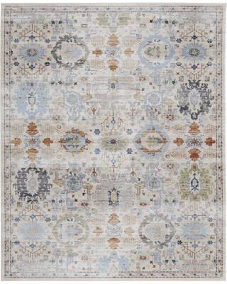 Grand Bazaar Claymore Machine Made Floral & Botanical Traditional Area Rug