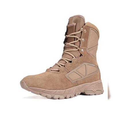 CluCluC - LEOPARD - Professioneller Militärstiefel mit Reißverschluss Kamel﻿ | 40 EU