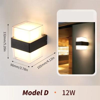 Uplifted Finds LED Outdoor Wall Light Waterproof Motion Sensor Porch Light IP66 warm White with Sensor model E