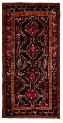 ECARPETGALLERY Hand-knotted Konya Anatolian Black Wool Rug - 4'7 x 8'8