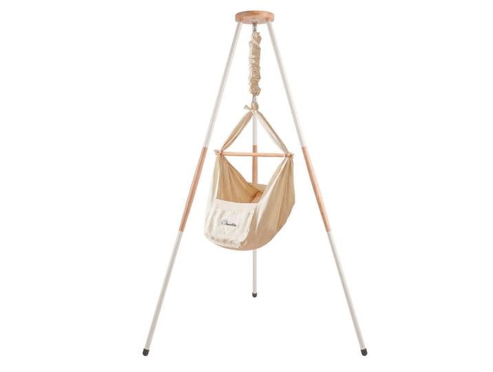 Federwiege, Beige, 120x194x120 cm, Babymöbel & Kindermöbel, Babyzimmer, Babybetten, Stubenwagen & Babywiegen