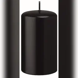 Kopschitz Kerzen Kerzen Stumpenkerzen Schwarz, 200 x 70 mm, 4 Stück