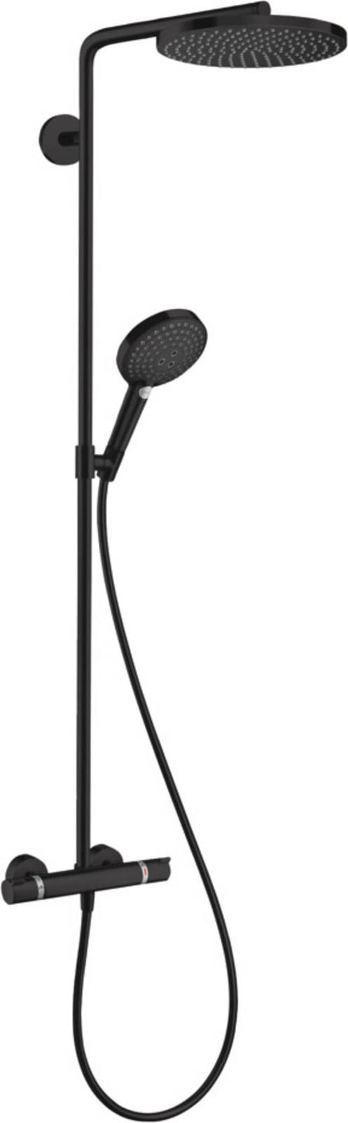 Hansgrohe Douchekolom Raindance Select S m met thermostaat, PowderRain, matzwart