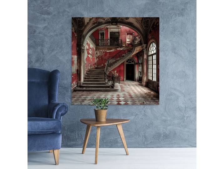 Acrylglasbild QUEENCE Ruine , beige (farbe bild(er): beige), B:30cm H:30cm T:0,4cm, Acrylglas, Bilder, Acrylglasbild, Fine Art-Print in Galeriequalität