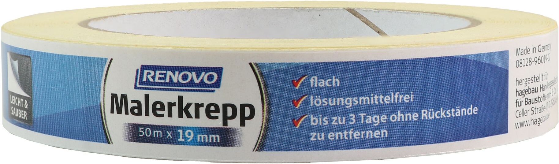 tesa RENOVO Malerkreppband, 50 m x 19 mm