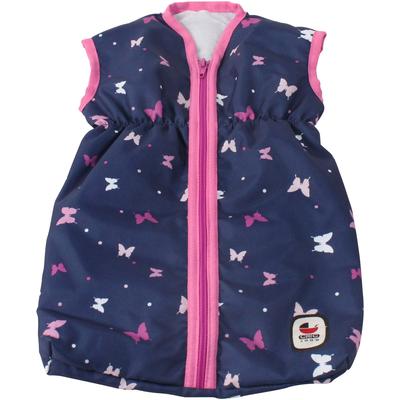 Puppen Schlafsack CHIC2000 "Brombeere", bunt (butterfly blau), Puppenausstattungen, KinderB:27cm H:2cm T:45cm, Polyester, B:27cm H:2cm T:45cm