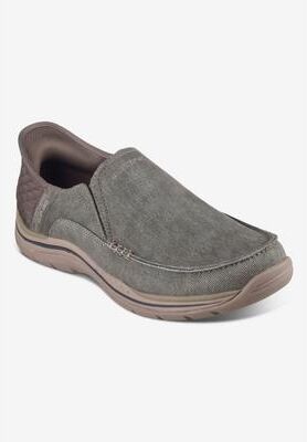 Men's Skechers Relaxed Fit: Expected-Cayson Slip-Ins by Skechers in Khaki (Size 11 M)