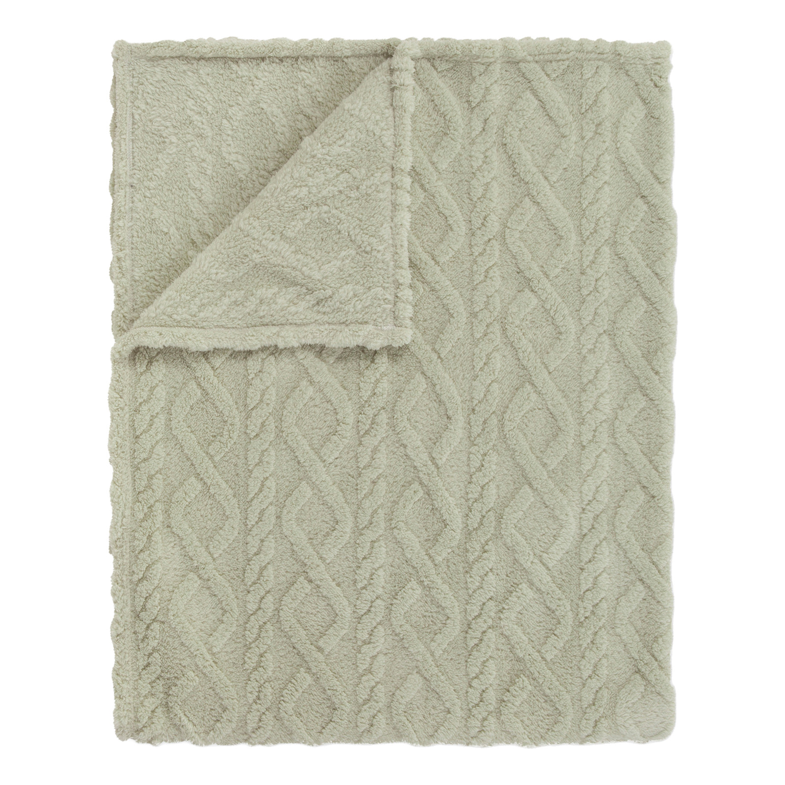 Descanso Jacquard Plaid Groen - B/D: 150 x 200 cm