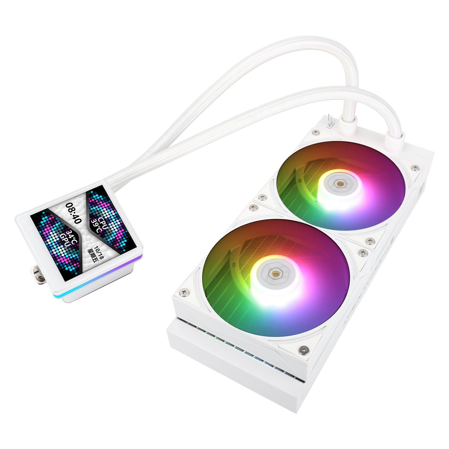 Thermalright Kit Watercooling AIO Grand Vision RGB - 240mm (Noir) (120 mm) (Grand Vision 240 Argb White)