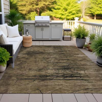 Addison Rugs Machine Washable Indoor/Outdoor Modern Forest Chantille Rug