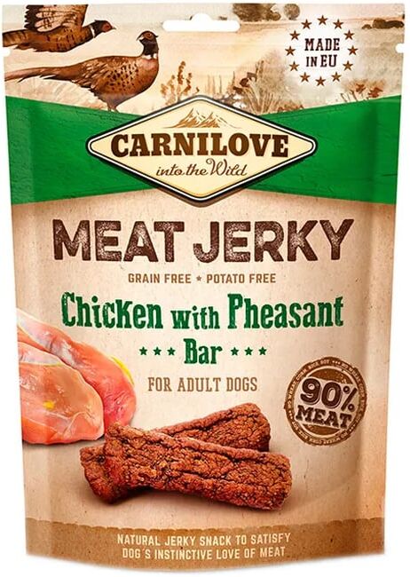 Carnilove Jerky Pollo Y Faisan Barritas 12 Uds 100g